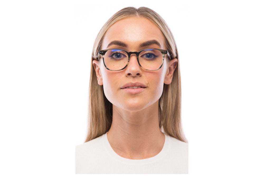 Woman Wearing Arrow Computer Glasses Prescription