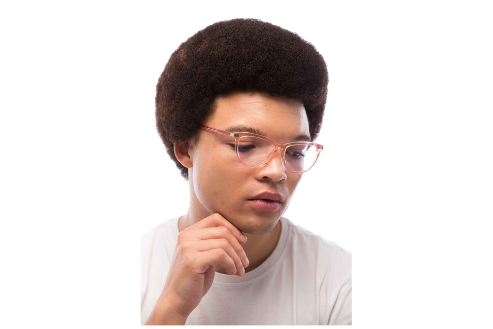 Man Wearing Melissa Computer Glasses