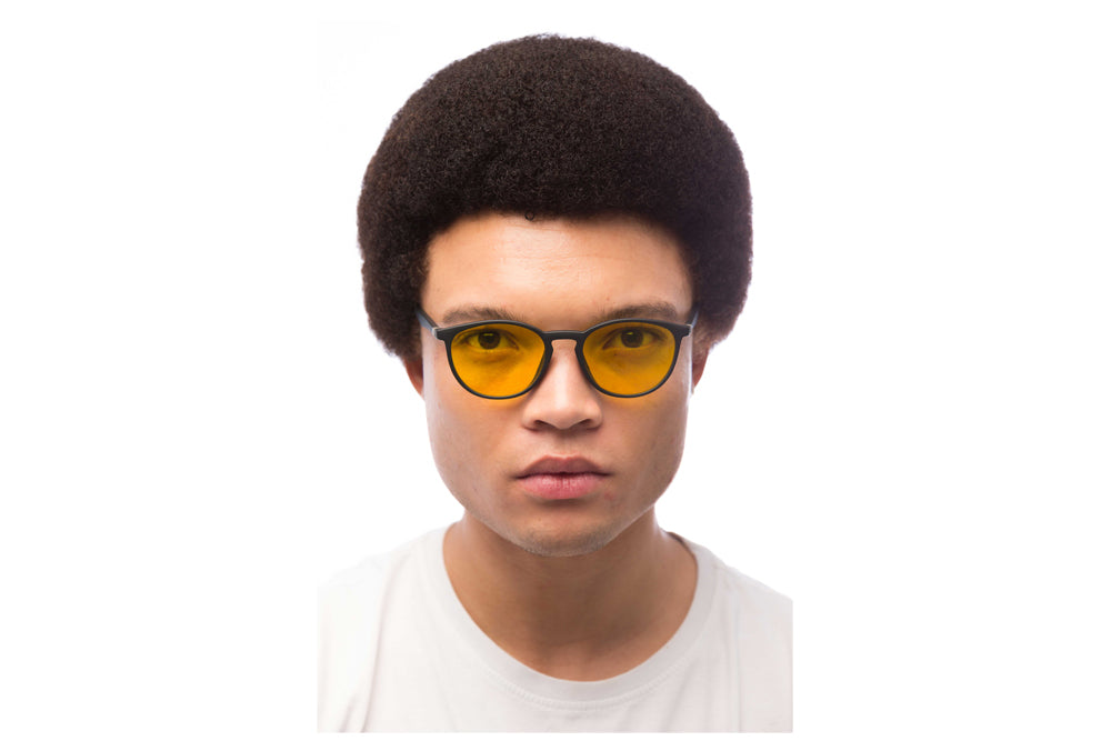 Man Wearing Echo Light Sensitivity Glasses Prescription