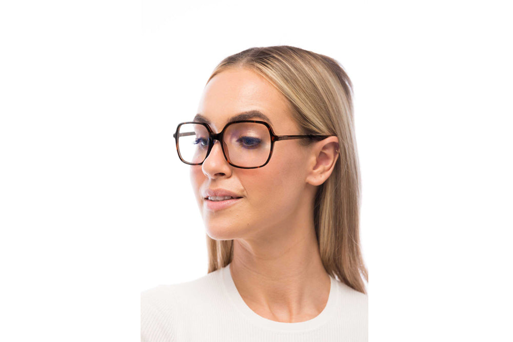 Woman Wearing Blaire Computer Glasses Readers