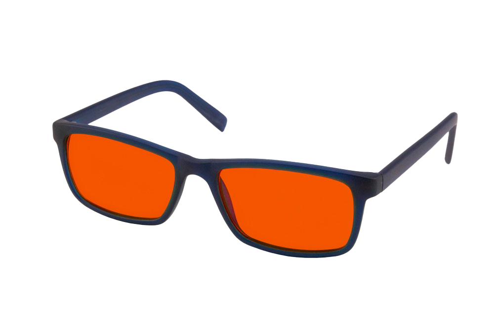 Hudson Blue Light Blocking Glasses Readers Angled View