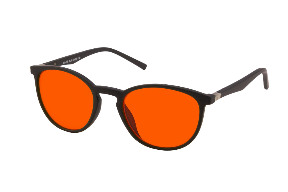 Echo Blue Light Blocking Glasses Readers Angled View