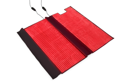 Red Light Therapy Blanket Unfolded Turned On