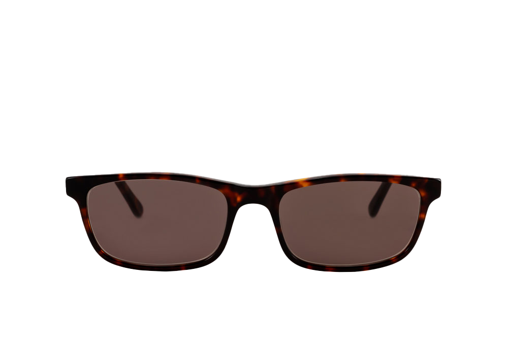 Tortoise Shell Sunglasses Readers (Brown) Front View