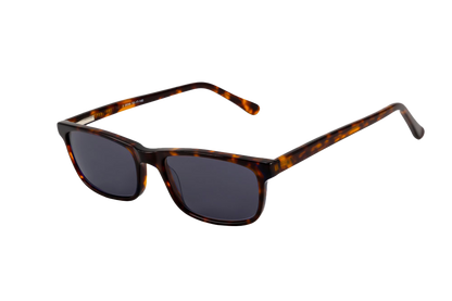 Tortoise Shell Sunglasses Readers (Grey) Angled View