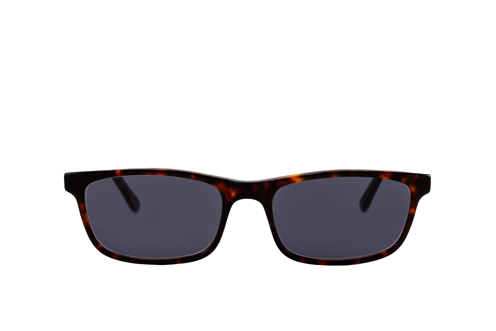 Tortoise Shell Sunglasses Readers (Grey) Front View